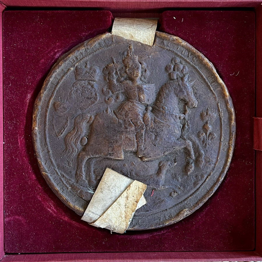 1616 King James 1 Great Seal with Vellum Document