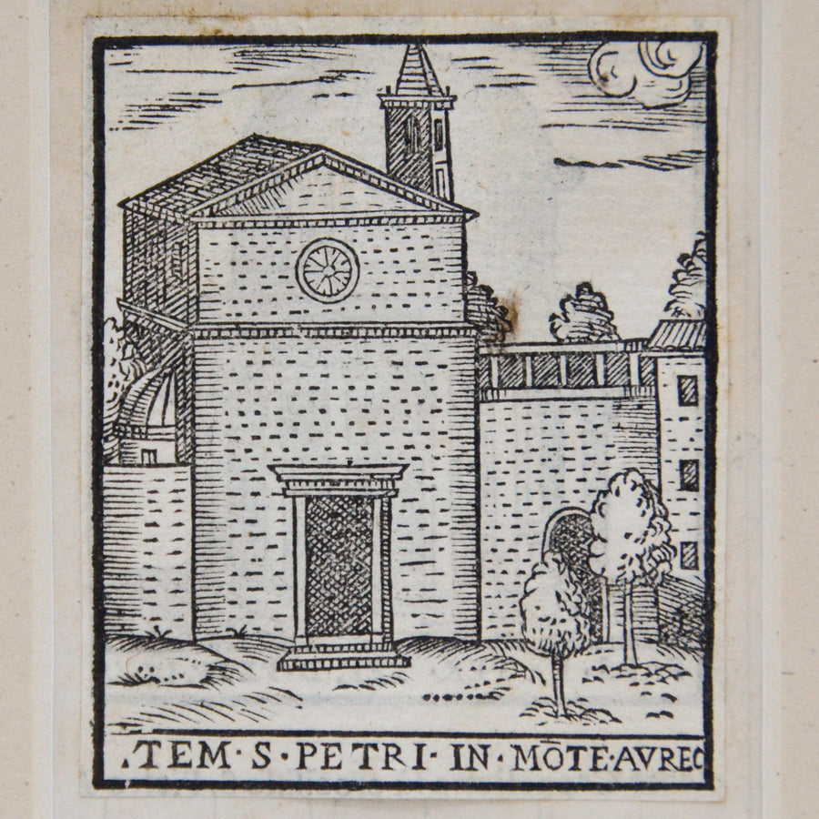 16th Century Italian Architecture Tem. S. Petri in Monteavrec Matted