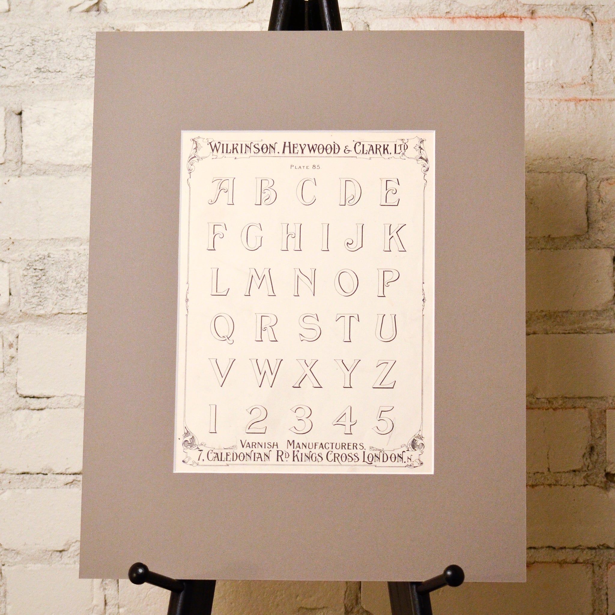 Wilkinson, Heywood and Clark Alphabets Matted 3 Prints Charming Soho