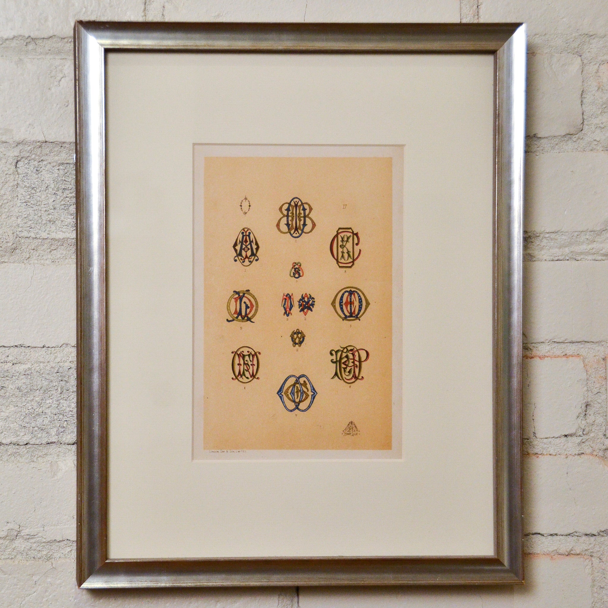 Alphabet of Monograms 3 Prints Charming Soho
