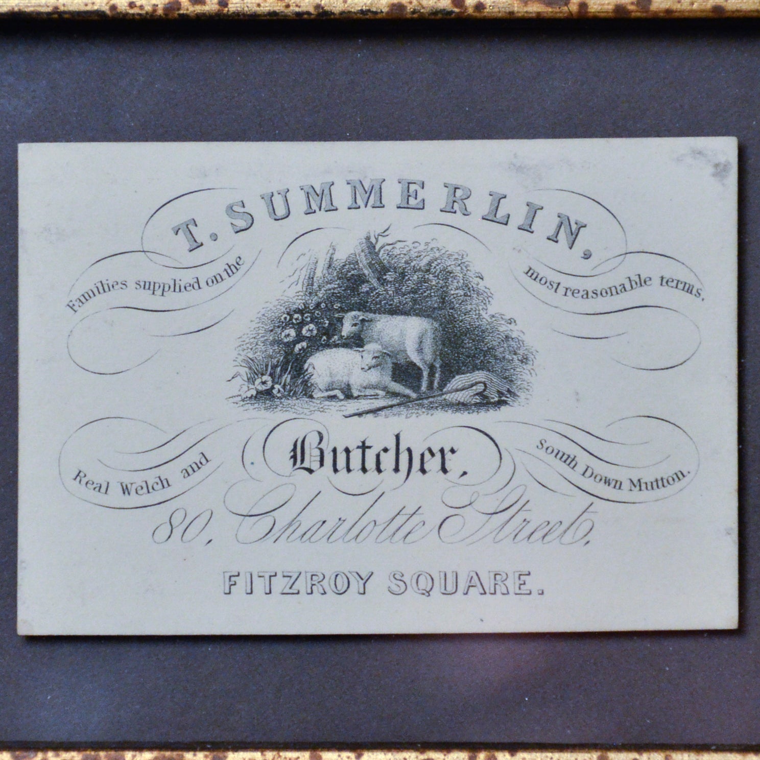 Framed Trade Cards C Prints Charming Soho