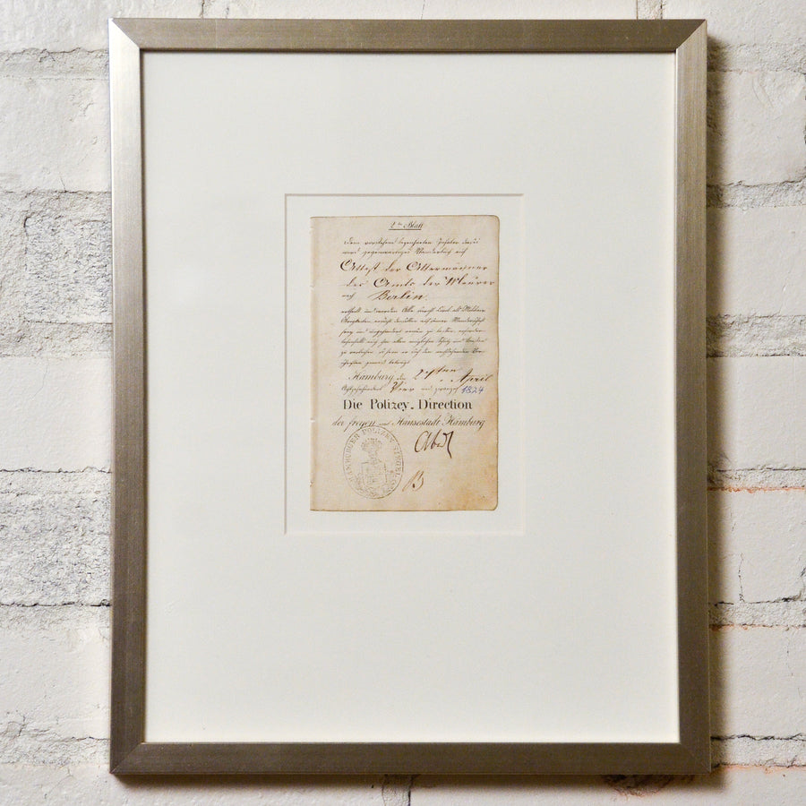 Passport Pages Framed 10