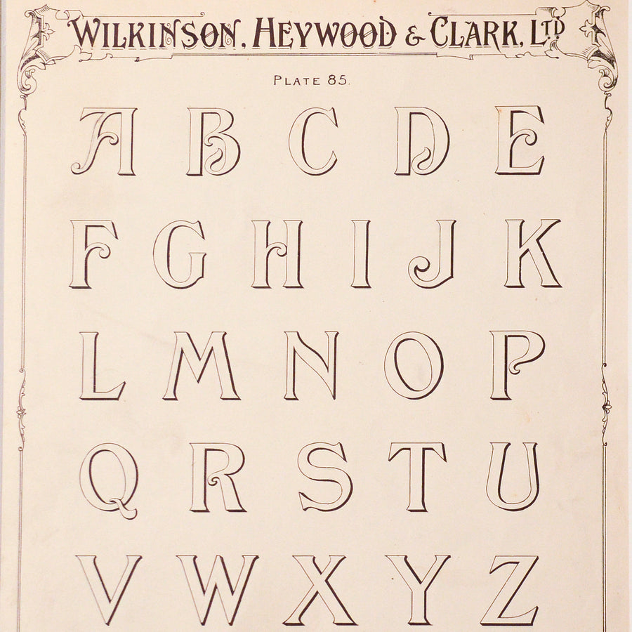 Wilkinson, Heywood and Clark Alphabets Matted 3