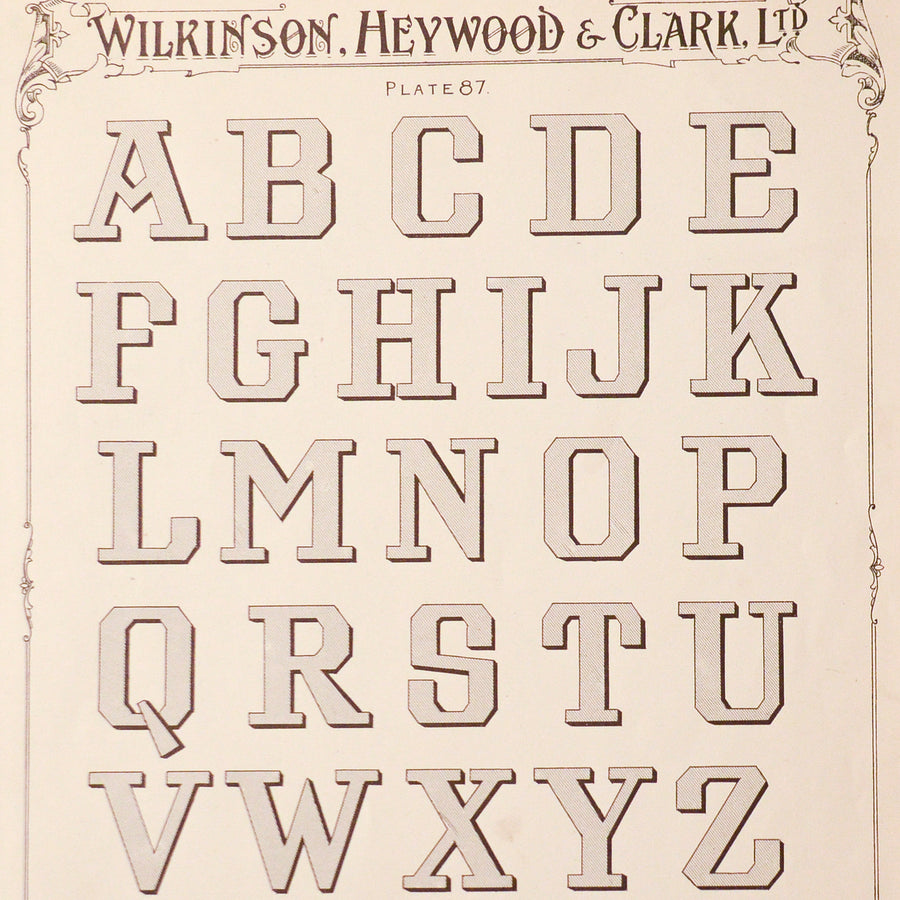 Wilkinson, Heywood and Clark Alphabets Matted 4