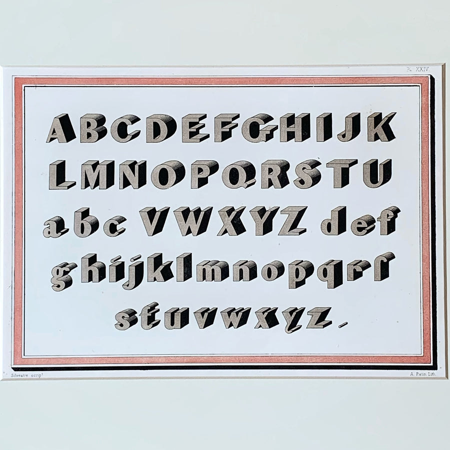 19th Century Alphabets Matted 3