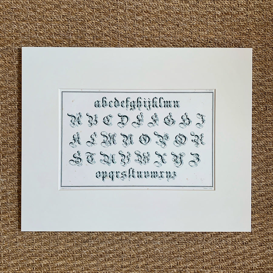 19th Century Alphabets Matted 5
