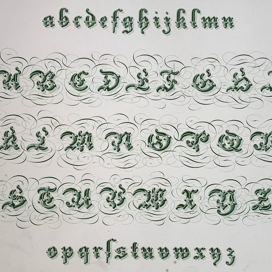 19th Century Alphabets Matted 7