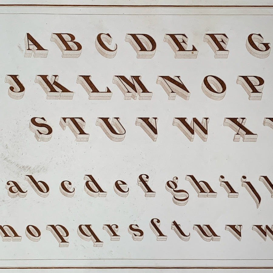 19th Century Alphabets Matted 8
