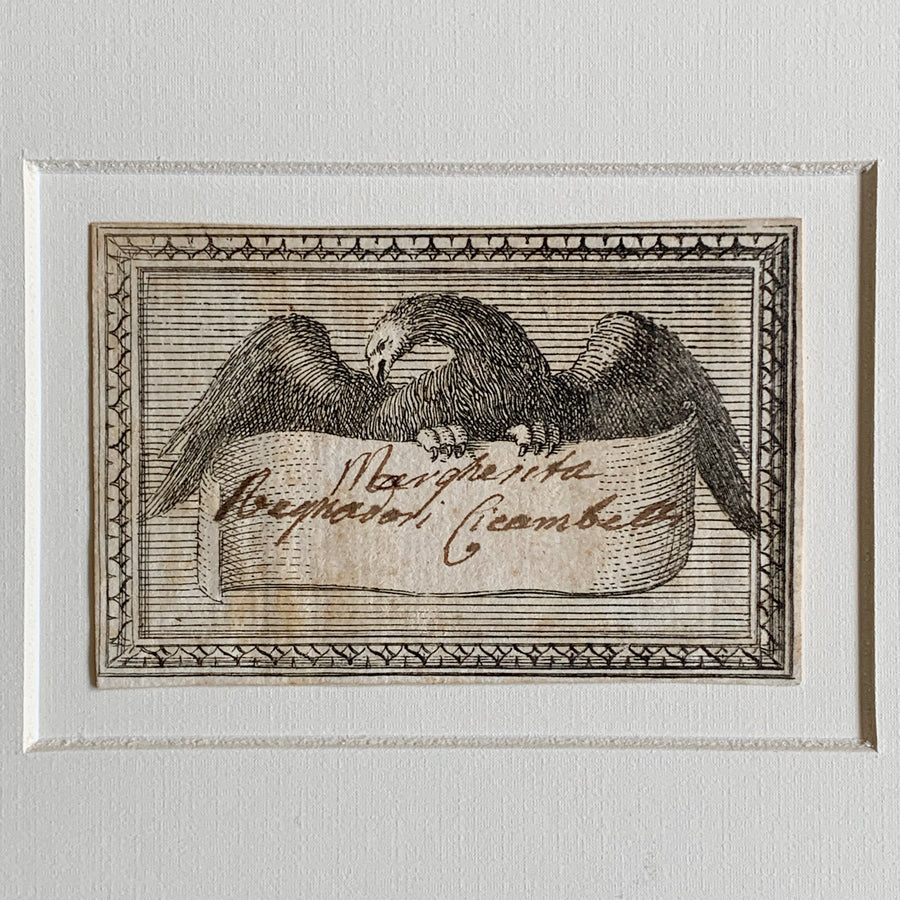 18th Century Calling Cards Matted 28