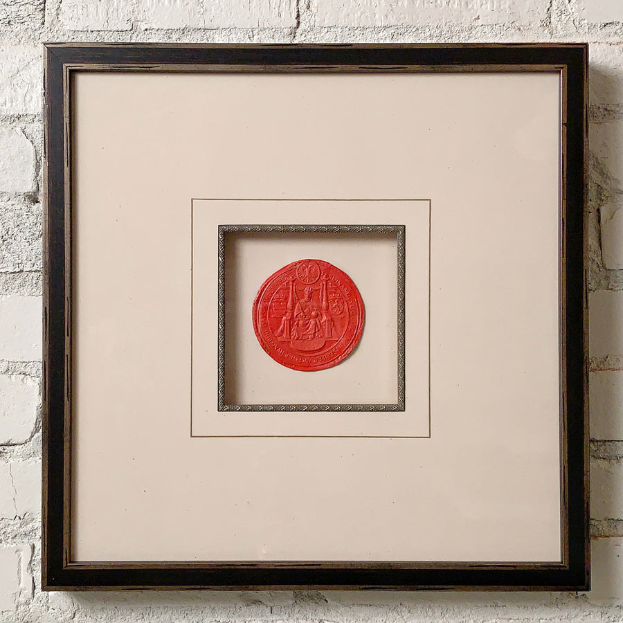 European Large Wax Seal Collection Framed 11