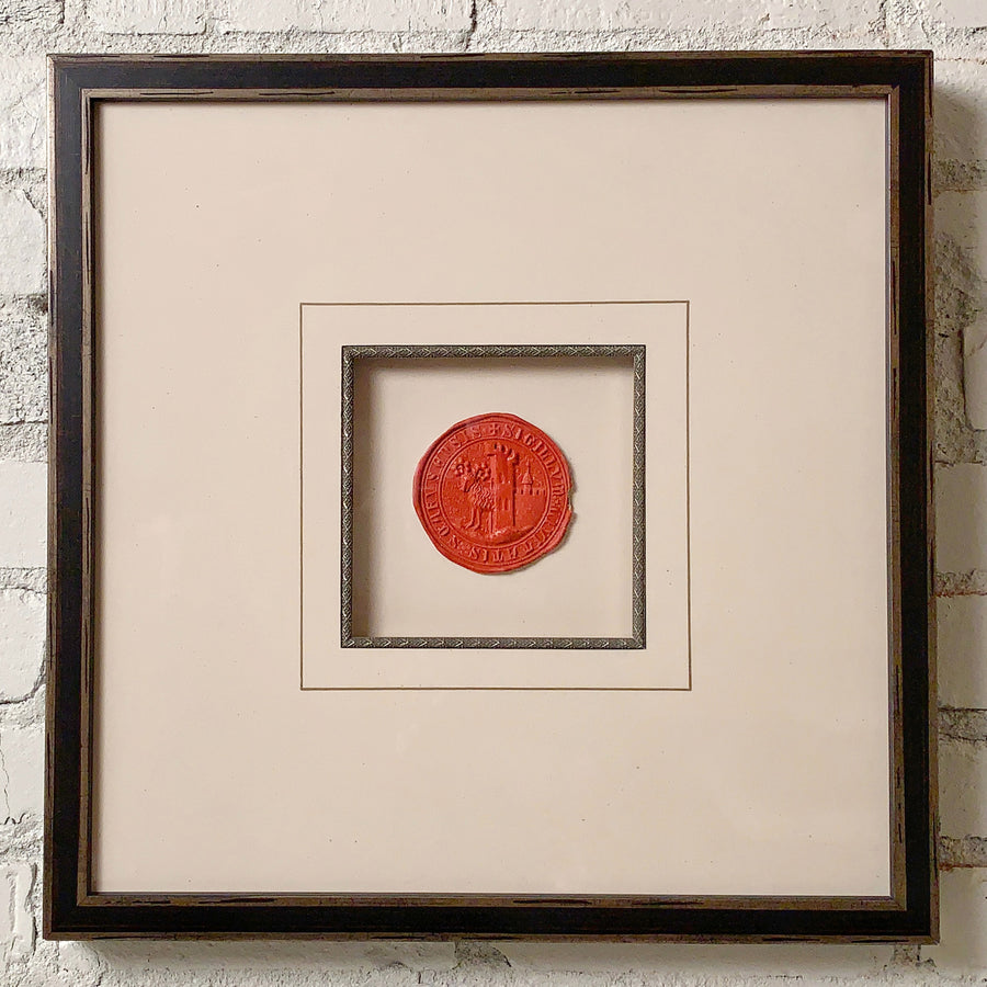 European Large Wax Seal Collection Framed 16
