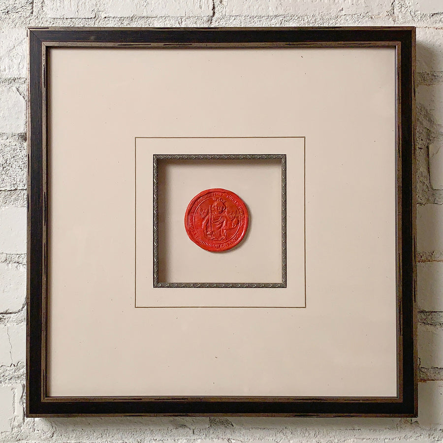 European Large Wax Seal Collection Framed 9