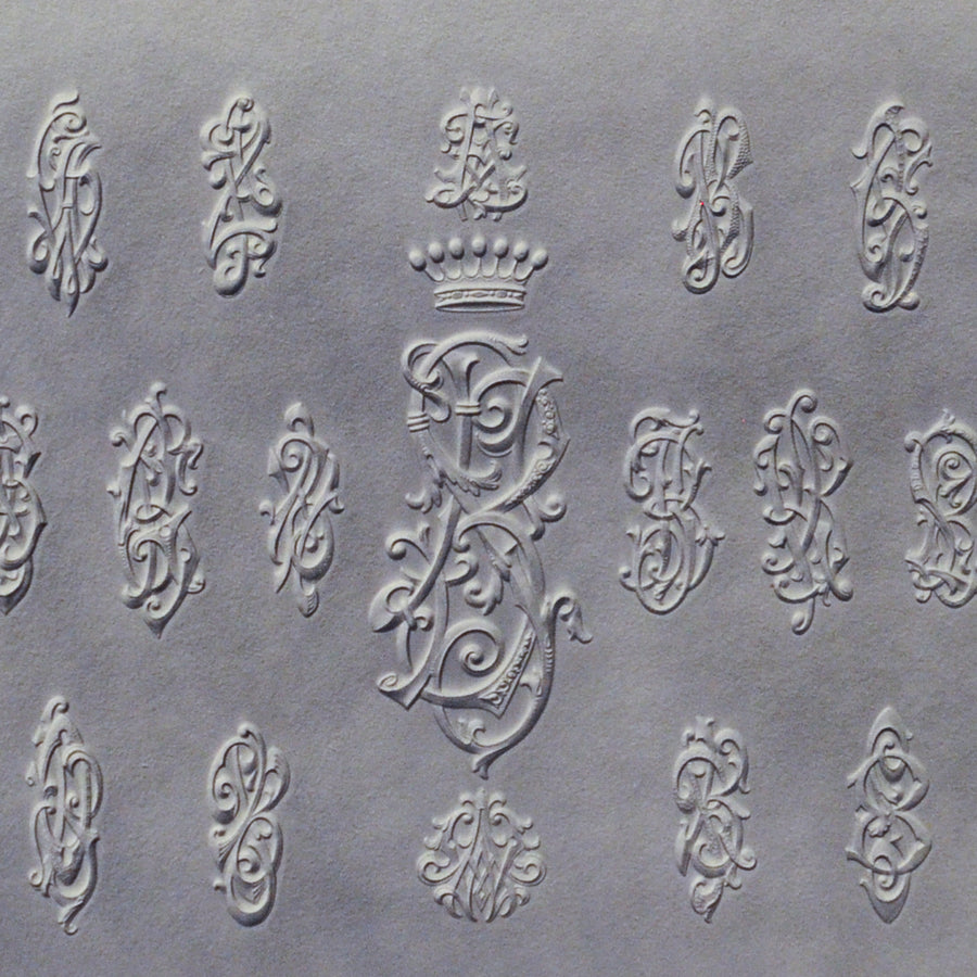 French and Imperial Russian Embossed Monograms 7