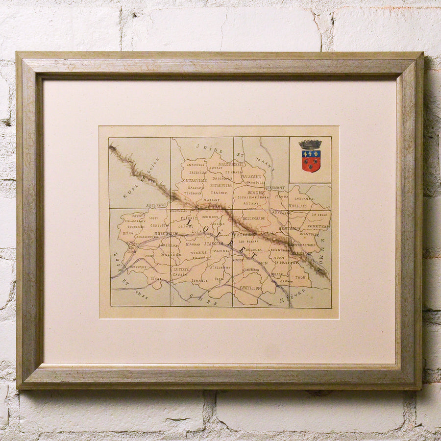 Hand Drawn French Maps Framed 1