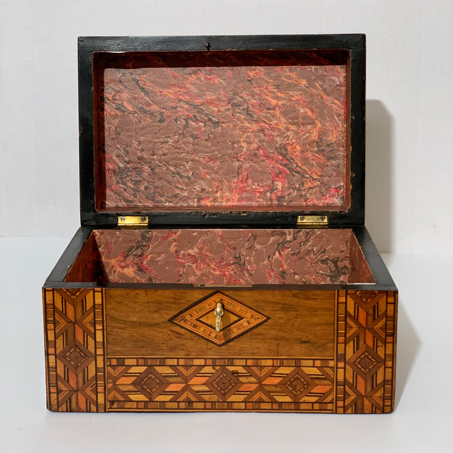 Antique British Tunbridgeware Box B4369