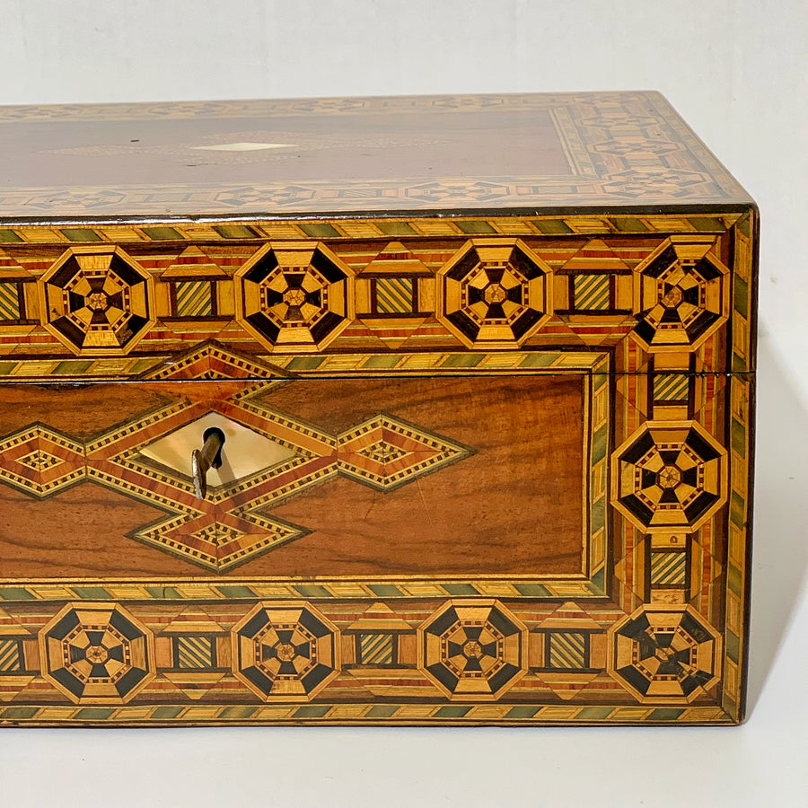 Antique British Tunbridgeware Box B4341
