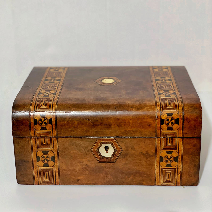 Antique British Tunbridgeware Box B4259