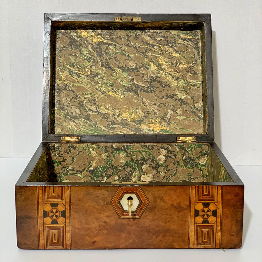 Antique British Tunbridgeware Box B4259