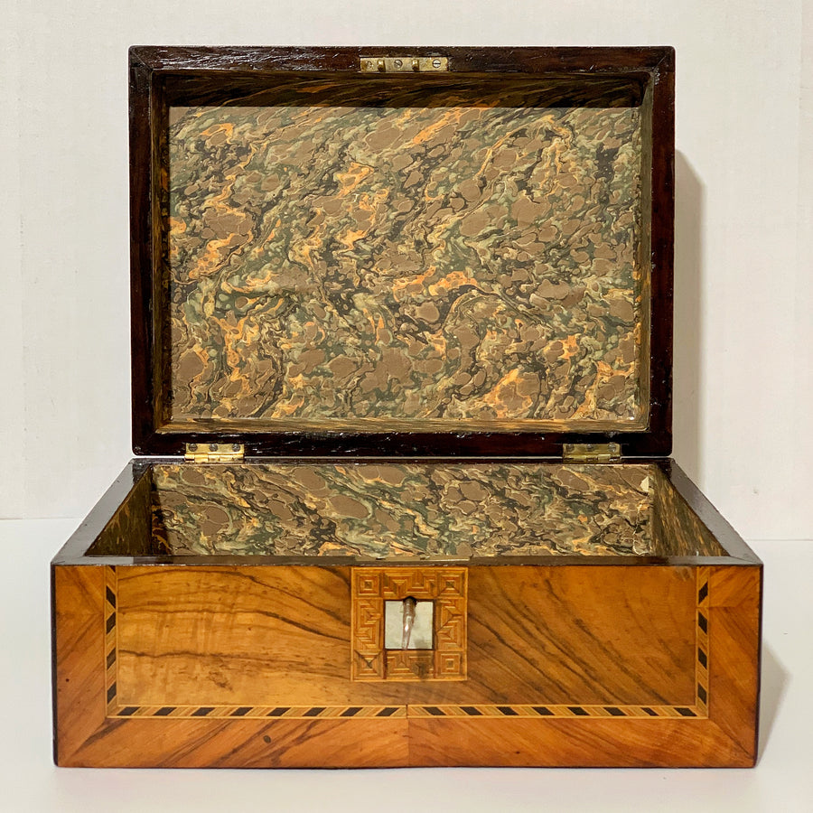 Antique British Tunbridgeware Box B4409