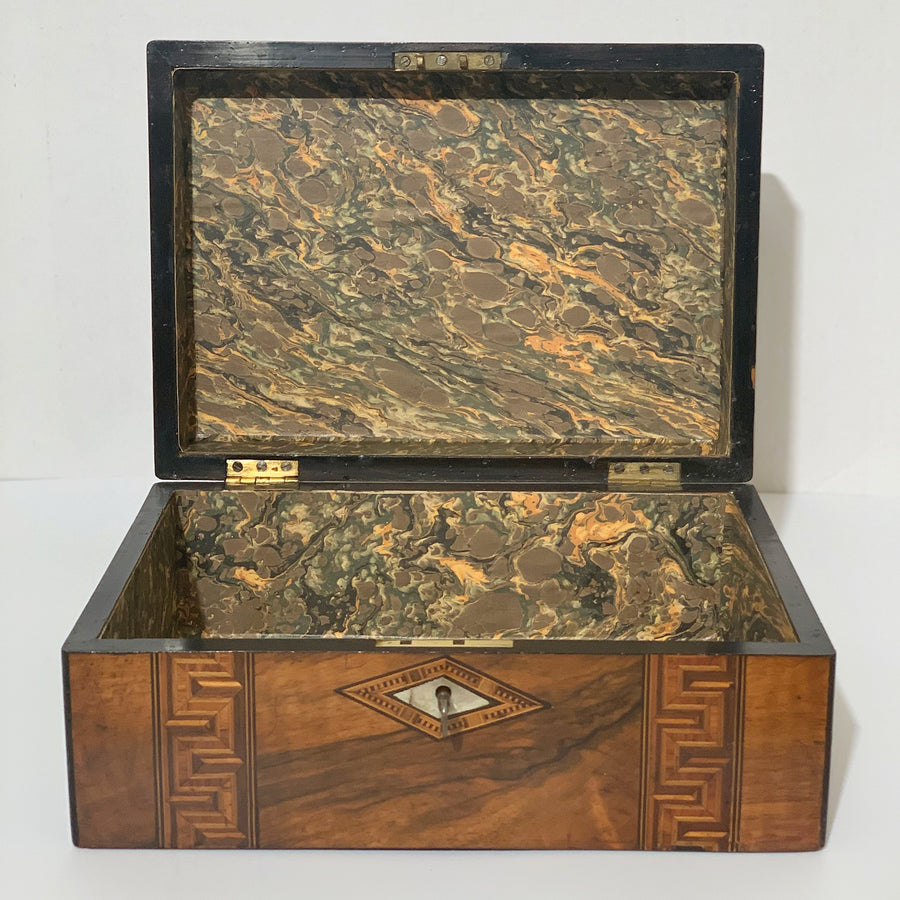 Antique British Tunbridgeware Box B4367