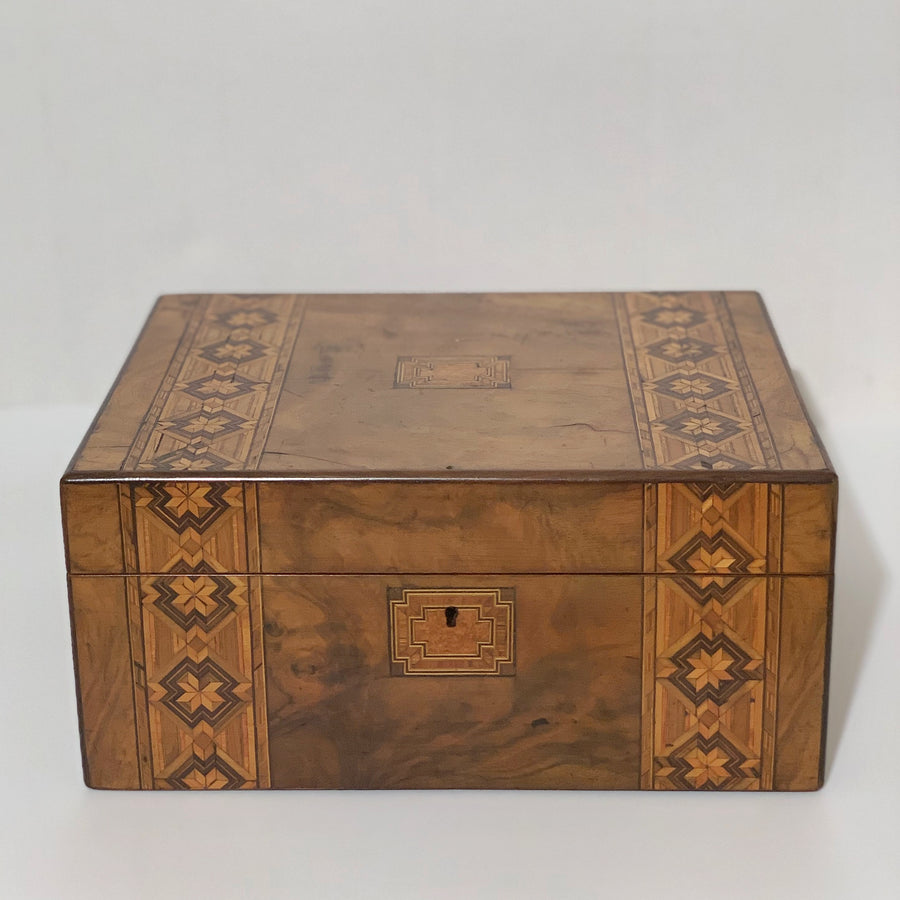 Antique British Tunbridgeware Box B4408