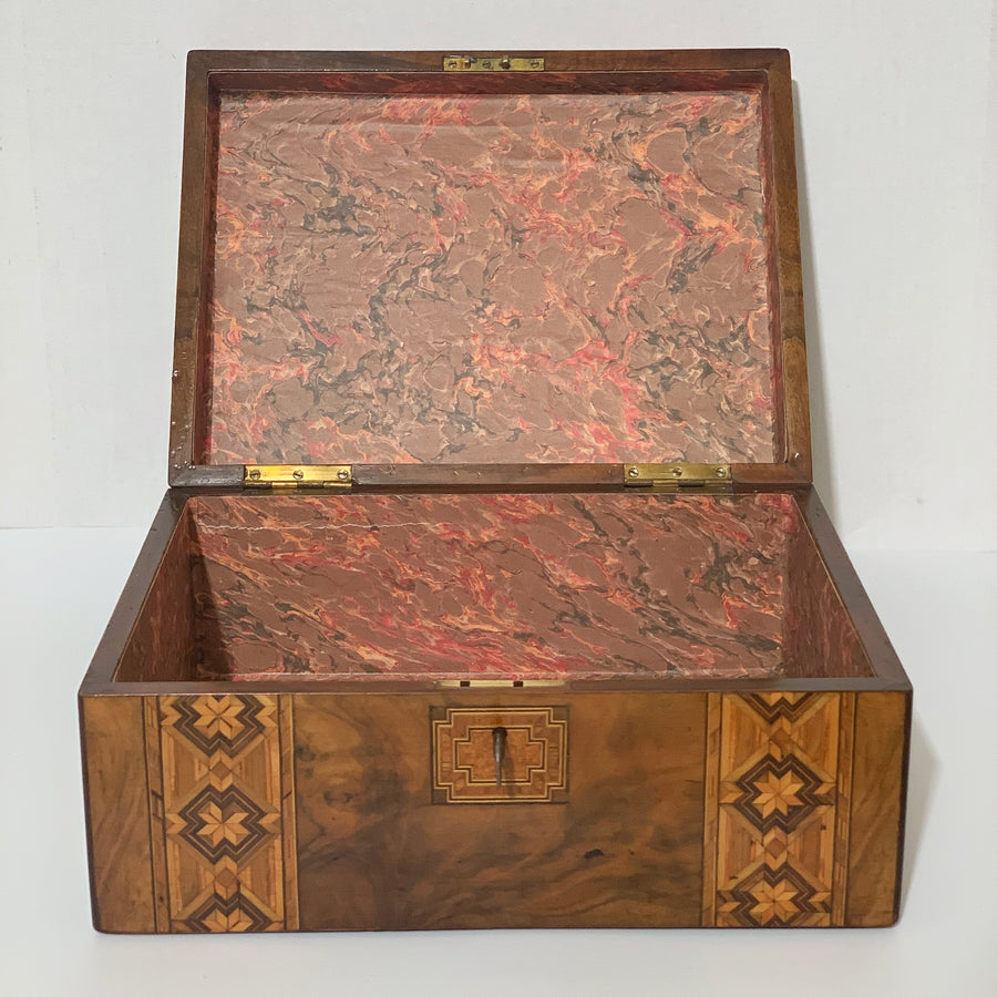 Antique British Tunbridgeware Box B4408