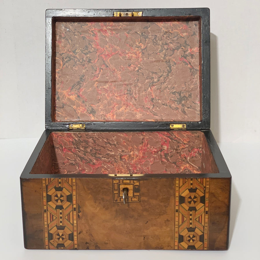 Antique British Tunbridgeware Box B4406