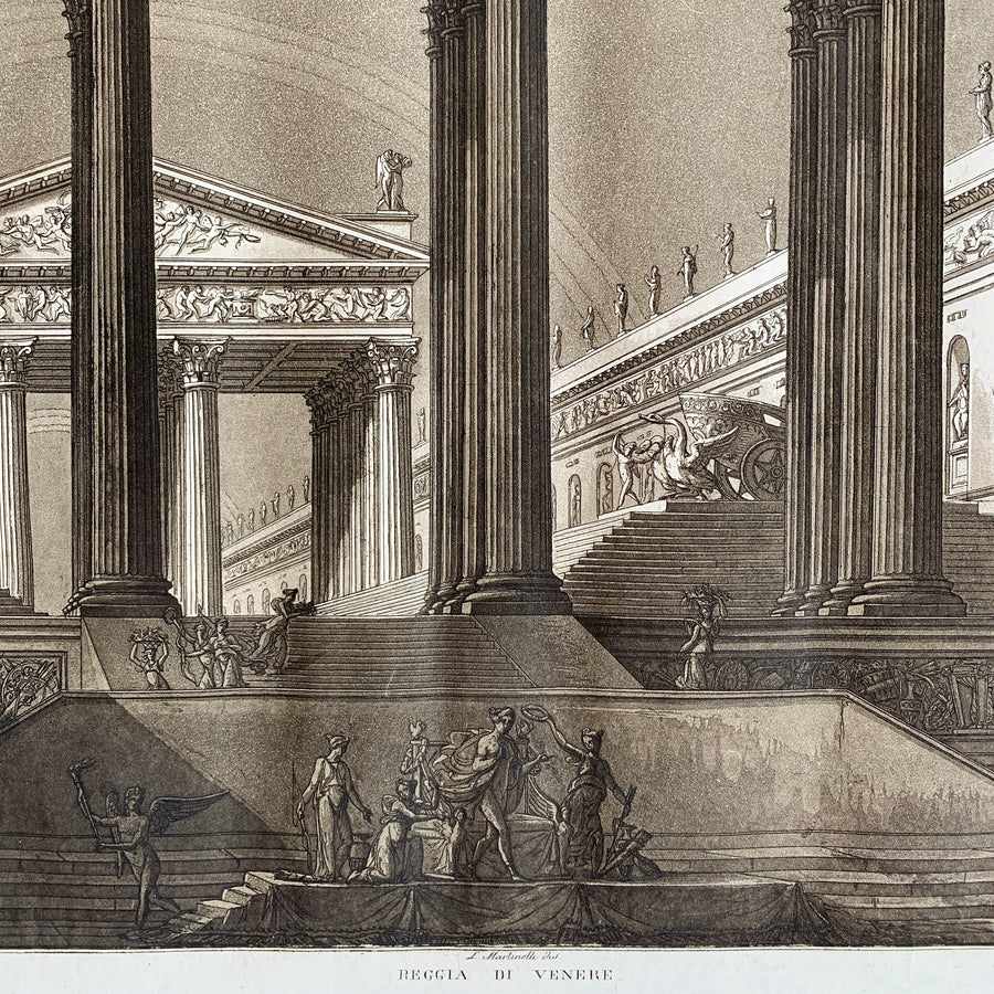 1821 Italian Aquatint Engravings Matted 4