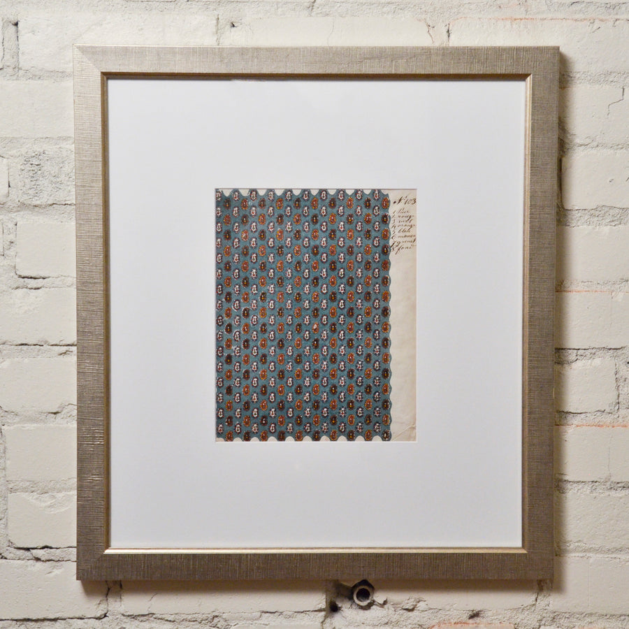 Fabric Design Painting Large Framed 7