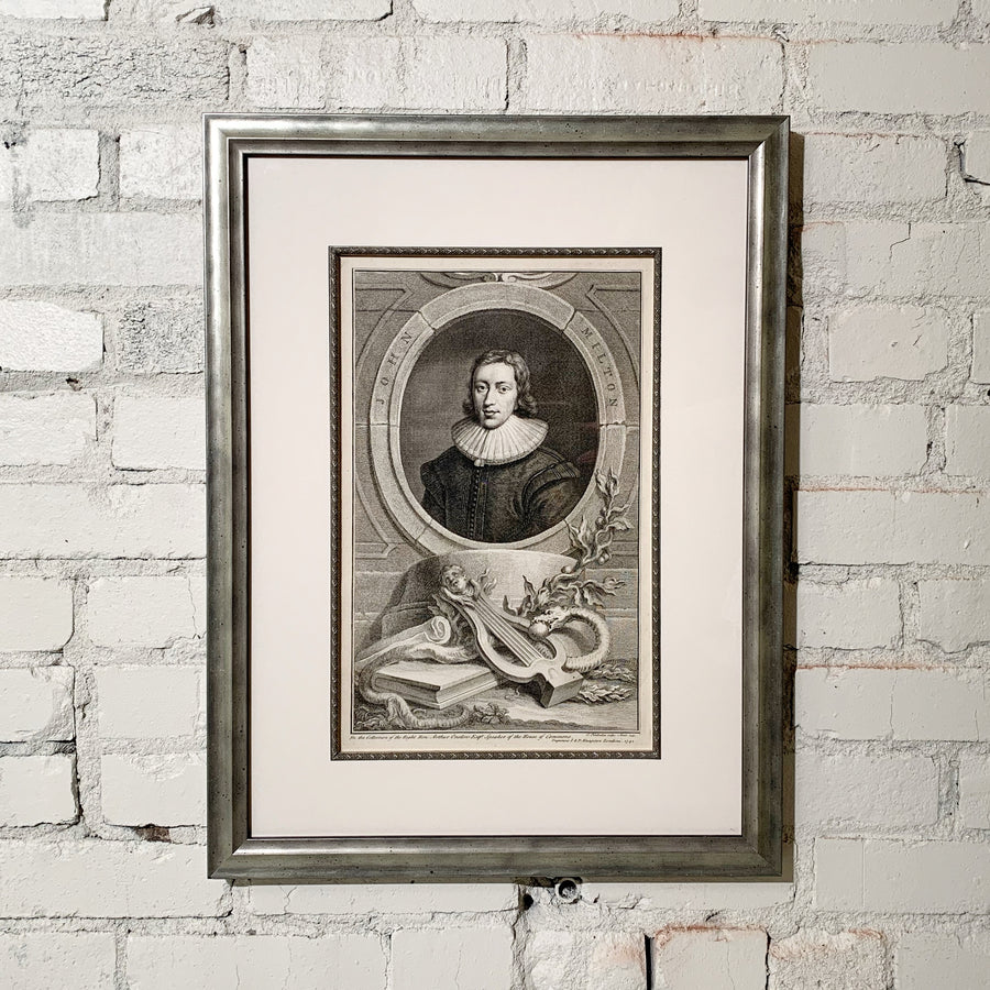 Illustrious Persons of Great Britain Framed Milton